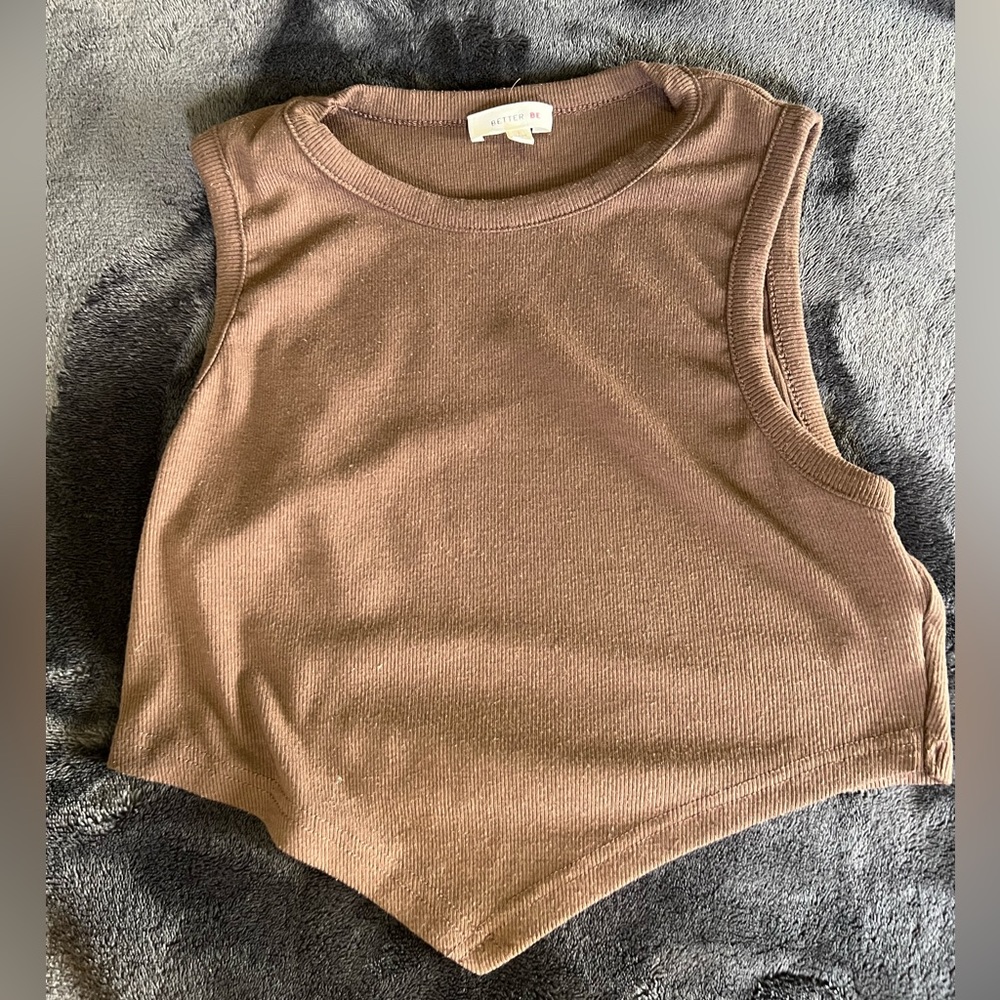 SHEIN Brown crop top